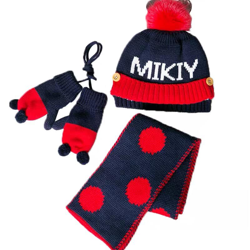Sét khăn mũ lót lông MILKY cho bé