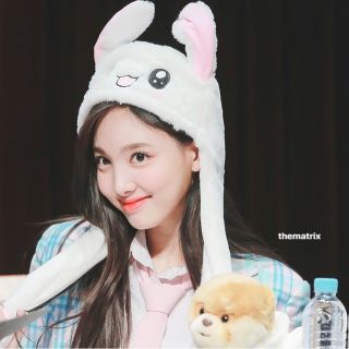 Mũ tai thỏ vẫy được Nón tai thỏ NAYEON K-pop cực xinh