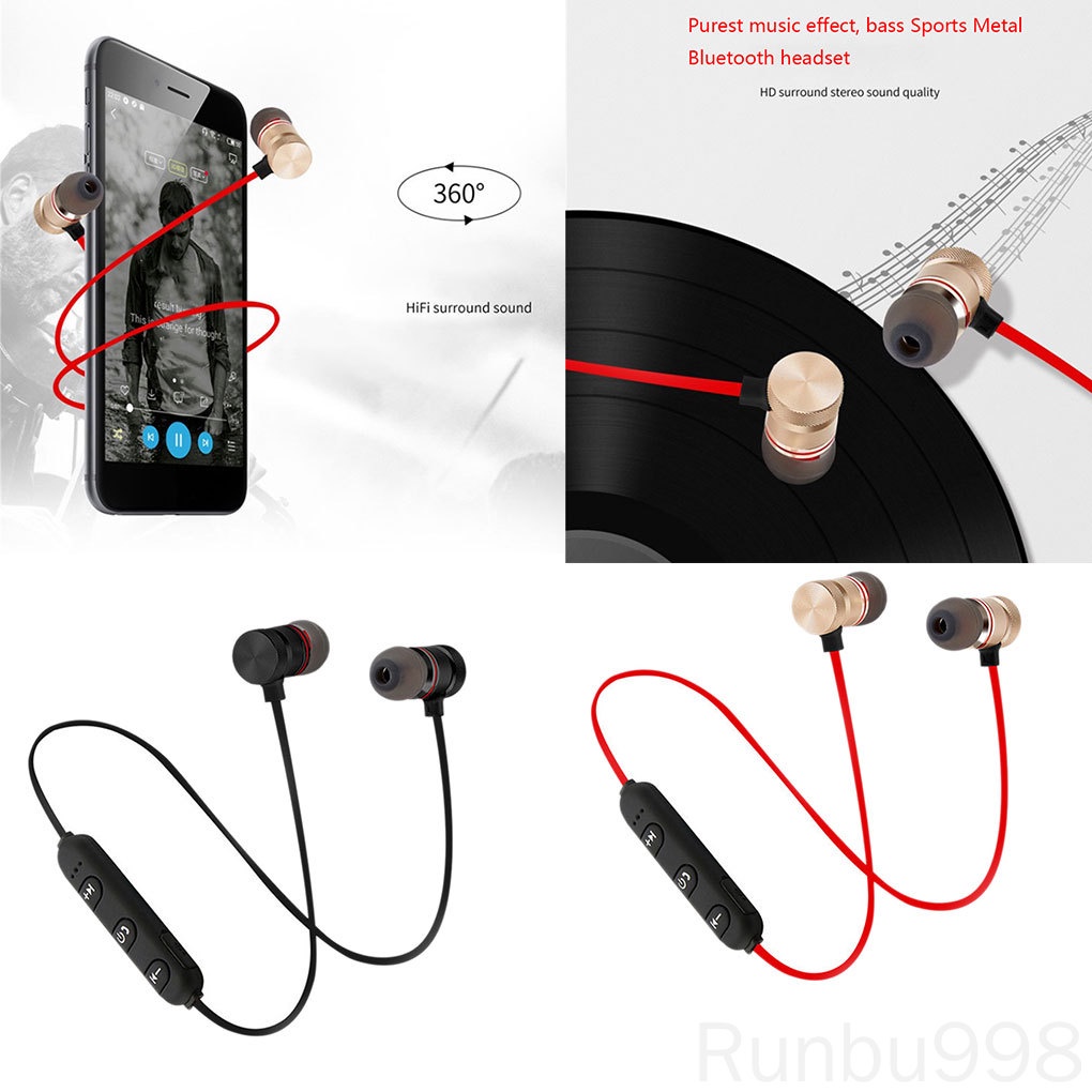 Tai nghe bluetooth 4.1 không dây đeo cổ thể thao chạy bộ XT6