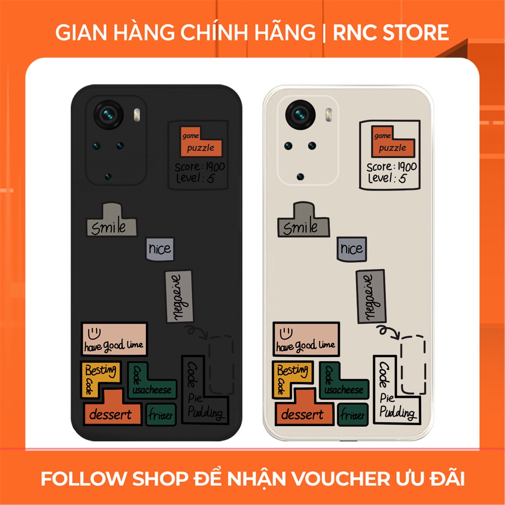 Ốp lưng Xiaomi Redmi 10/Redmi 9T/Poco X3/....dẻo cạnh vuông bảo vệ camera hình Xếp hình