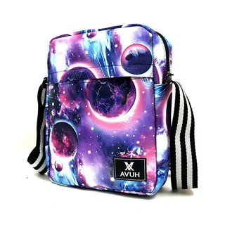 Túi đeo chéo Galaxy AVUH008 quay sọc trắng đen
