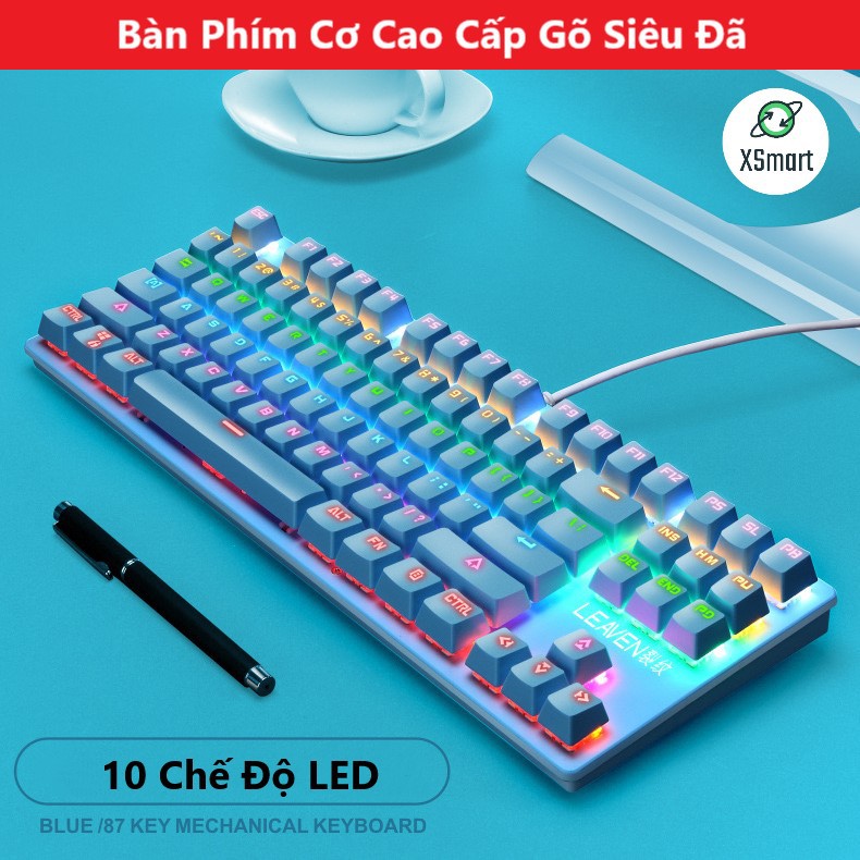 Bàn Phím Cơ K2 PRO Crack Với 10 Chế Độ LED Khác Nhau, Keyboard Blue Switch Cho Máy Tính, Laptop, PC - XSmart