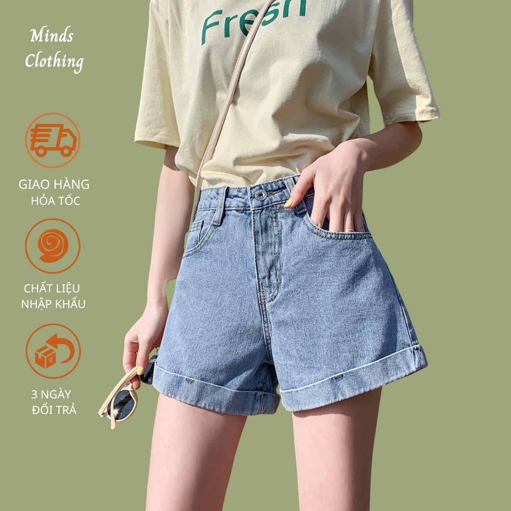 Quần short nữ lưng cao, chất Jean cao cấp, dáng đẹp sexy, khoe đường cong cơ thể