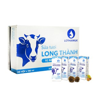 Sữa tươi tiệt trùng Lothamilk (thùng 12 lốc x 4 hộp x 180ml)