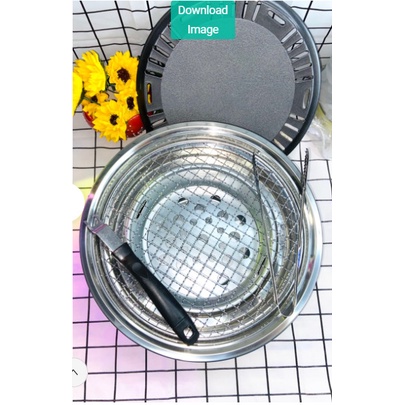 Bếp Nướng Than Hoa Không Khói BEHOMEMALL Bếp Nấu Lẩu BBQ Than Hoa Cao Cấp