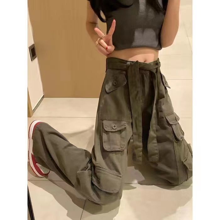 [MURIOKI]Quần Yếm Eo Cao Dáng Rộng Phong Cách Hàn Quốc 2022 Mới Cho Nữ