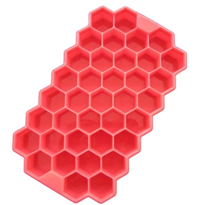 Khuôn làm đá viên DIY 37 ngăn dạng tổ ong tiện lợi
