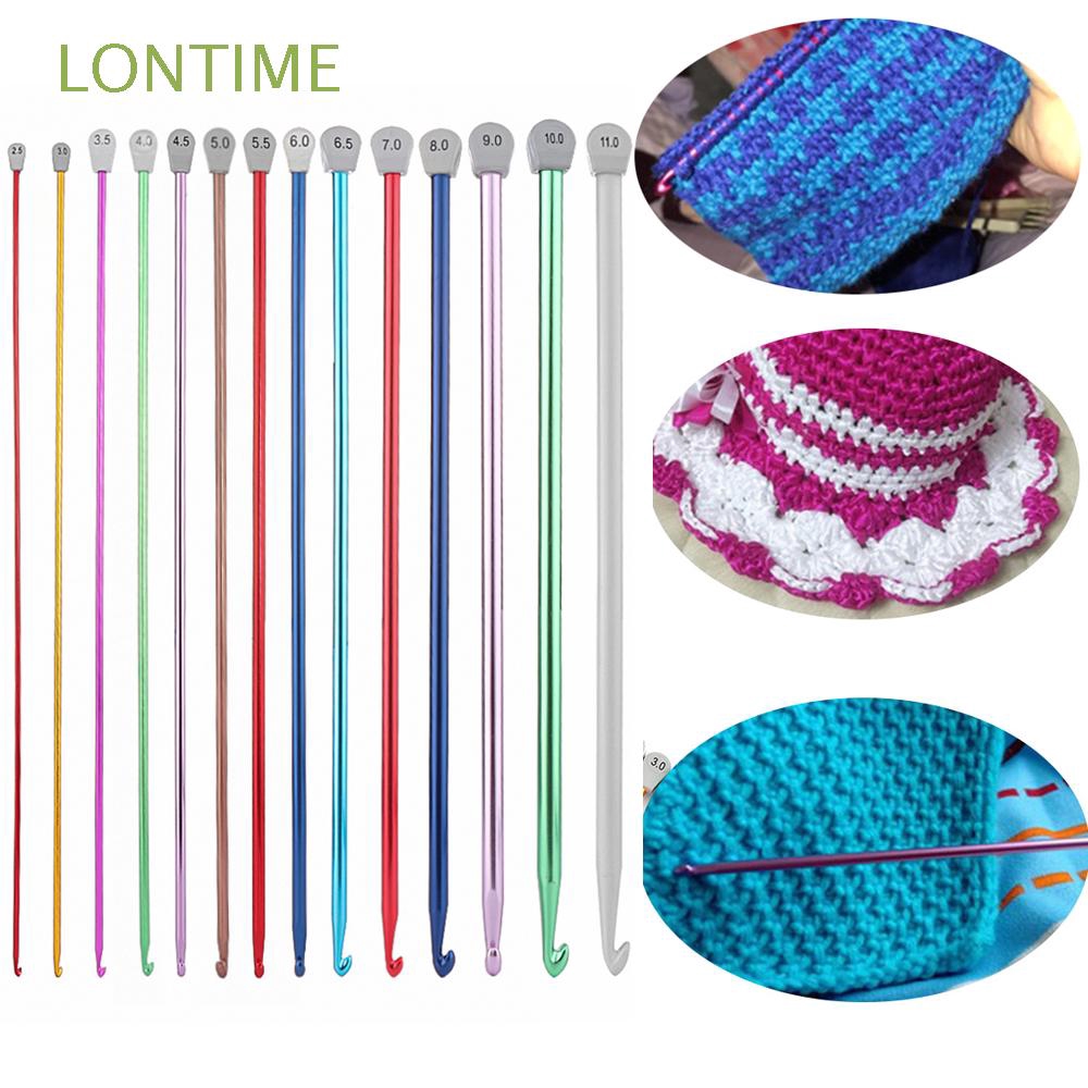 Móc đan len nhiều màu sắc tùy chọn bằng nhôm chất lượng cao