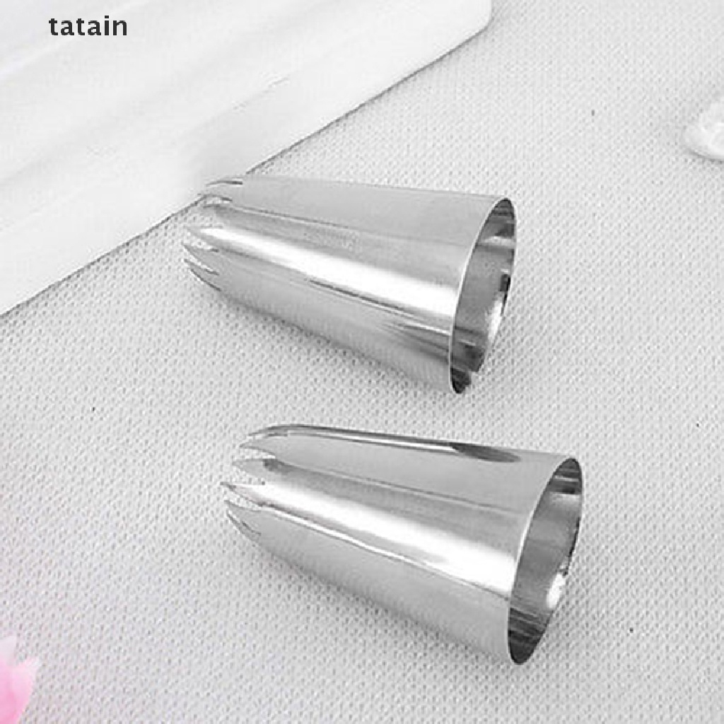 [TAT] 6B Stainless Steel Icing Nozzle Decor Tip Cake Baking Pastry Decor CVX