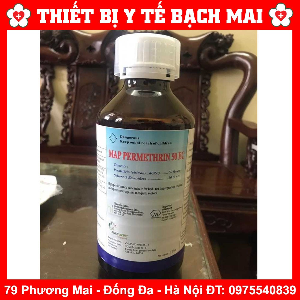 [Chính Hãng100%] Thuốc diệt muỗi PERMETHRIN 50EC nhập khẩu ANH QUỐC 1000ml