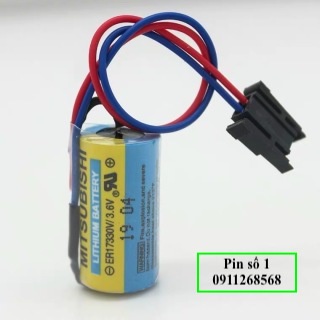 Pin nuôi nguồn PLC Lithium Q6BAT ER17330 Mitsubishi 3,6V