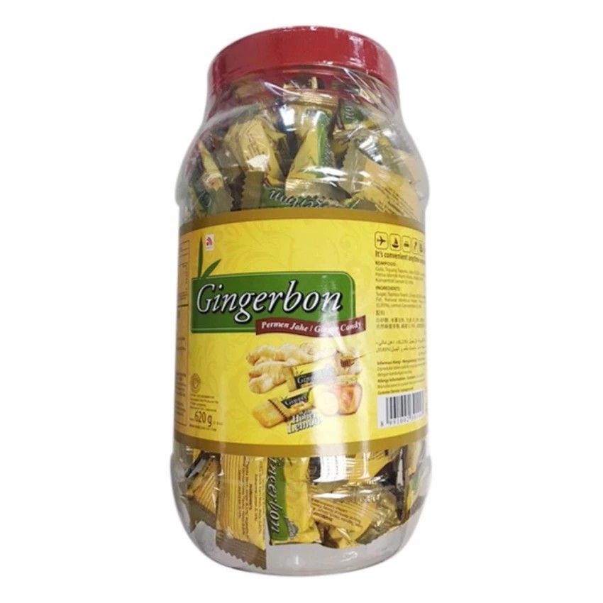 (Date T7/2022)Kẹo Gừng Chanh Mật Ong Gingerbon (620g)