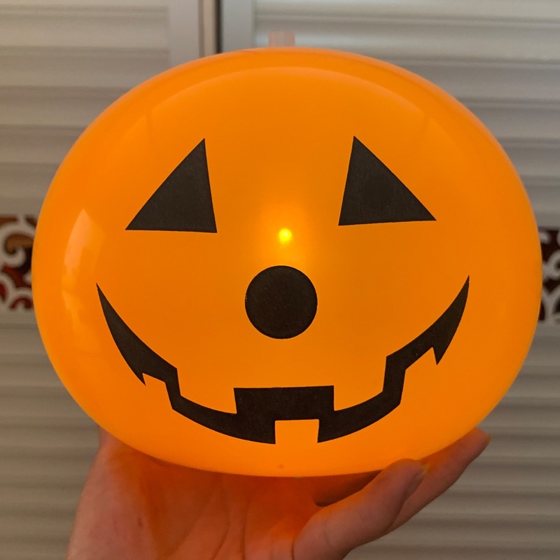 Bong Bóng Latex Hình Bí Ngô Phát Quang Trang Trí Halloween