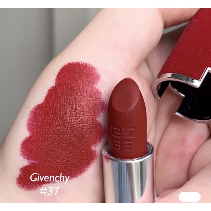 Son Givenchy 37 Rogue Graine limited vỏ nhung đỏ