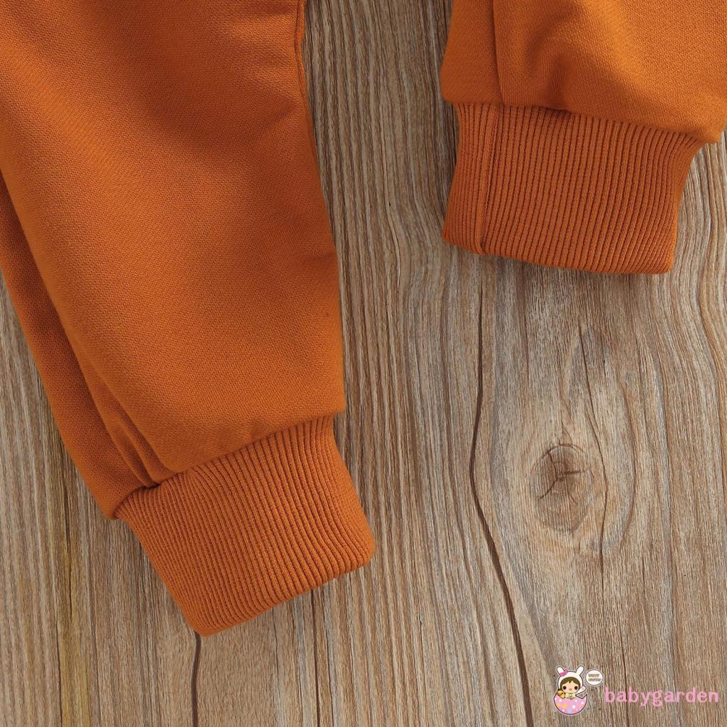 BABYGARDEN 0-24months Baby Boy’s Set Fashion Letter Short Sleeve Tops and Tie-up Long Pants