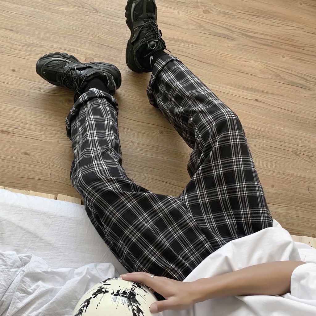 Contrast Color Striped Loose Pants Size M-2Xl For Men