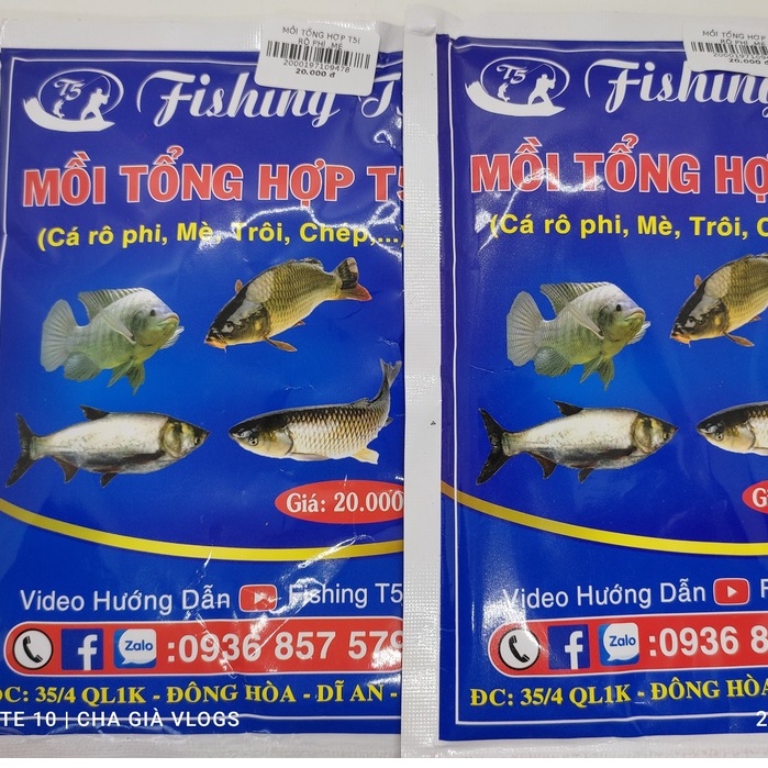 MỒI TỔNG HỢP T5 chuyên chép ,trôi mè.  CÁM  T5 CÂU ĐƠN CÂU ĐÀI