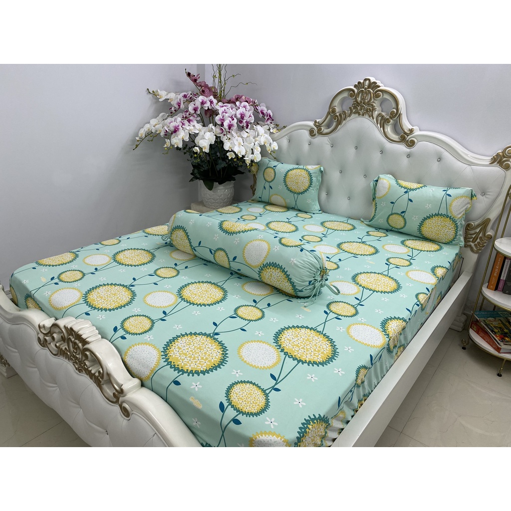 Bộ Drap Thun Màu Hàn Quốc Mát Lạnh Cực Hot - 4 món {inbox chọn màu nha bạn} | BigBuy360 - bigbuy360.vn