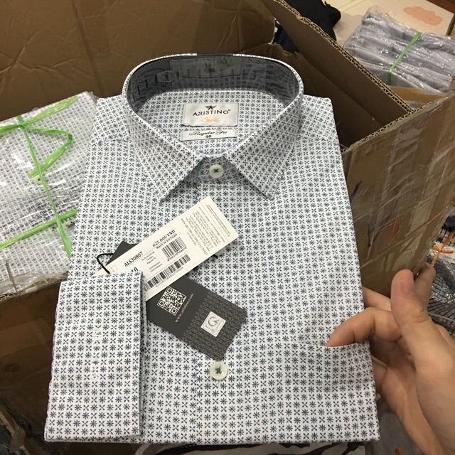 (MAIHSM25K) Áo sơ mi nam ARISTINO dài tay  sợi  tre  reguler Als30807 ( xả)