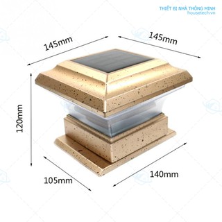 Đèn trụ cổng, đèn trụ hàng rào năng lượng mặt trời
