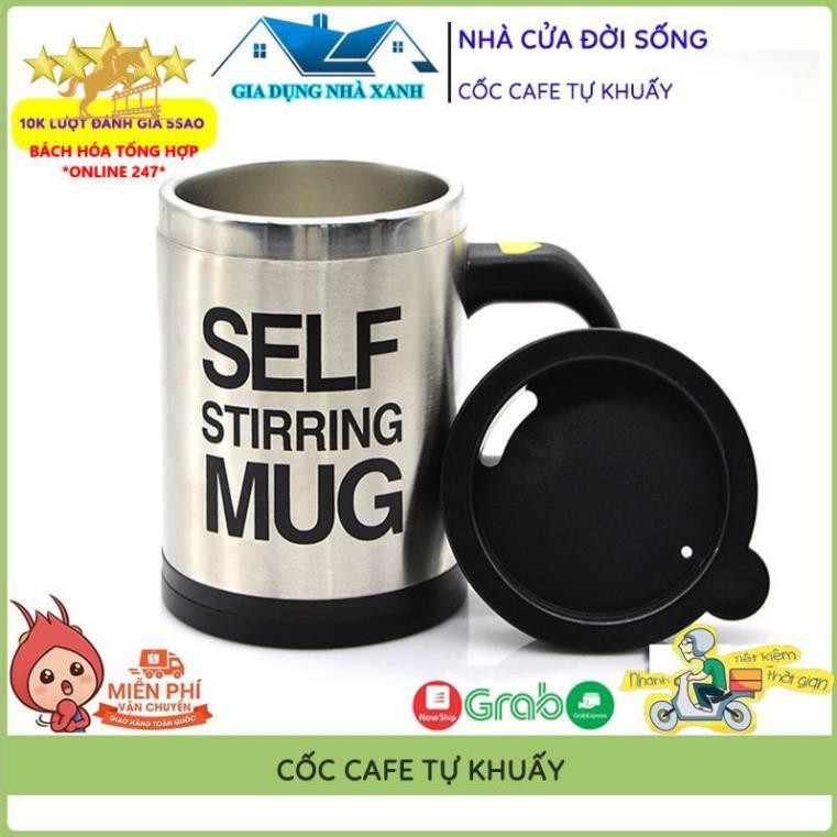 Cốc Pha Cà Phê Thông Minh Tự Khuấy Self Stirring Mug, Dùng Pin Tiện Dụng