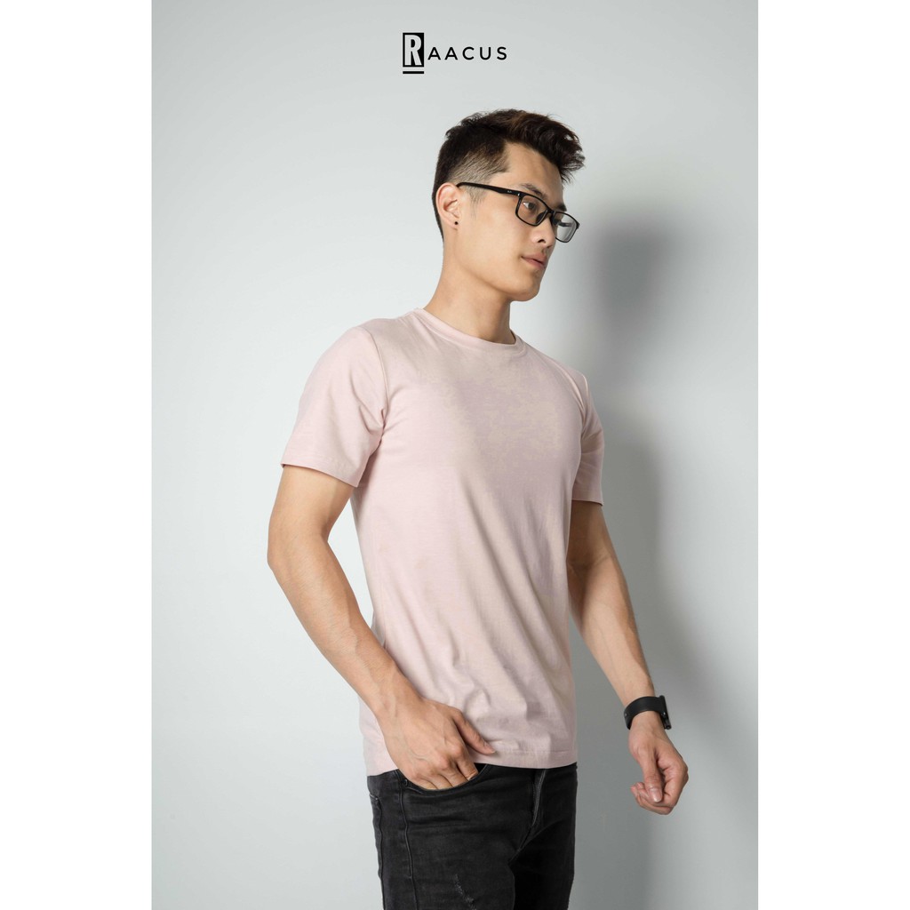 Áo thun nam unisex tay lỡ dáng ôm, áo phông nam trơn basic tay ngắn thời trang RAACUS - A023 | BigBuy360 - bigbuy360.vn