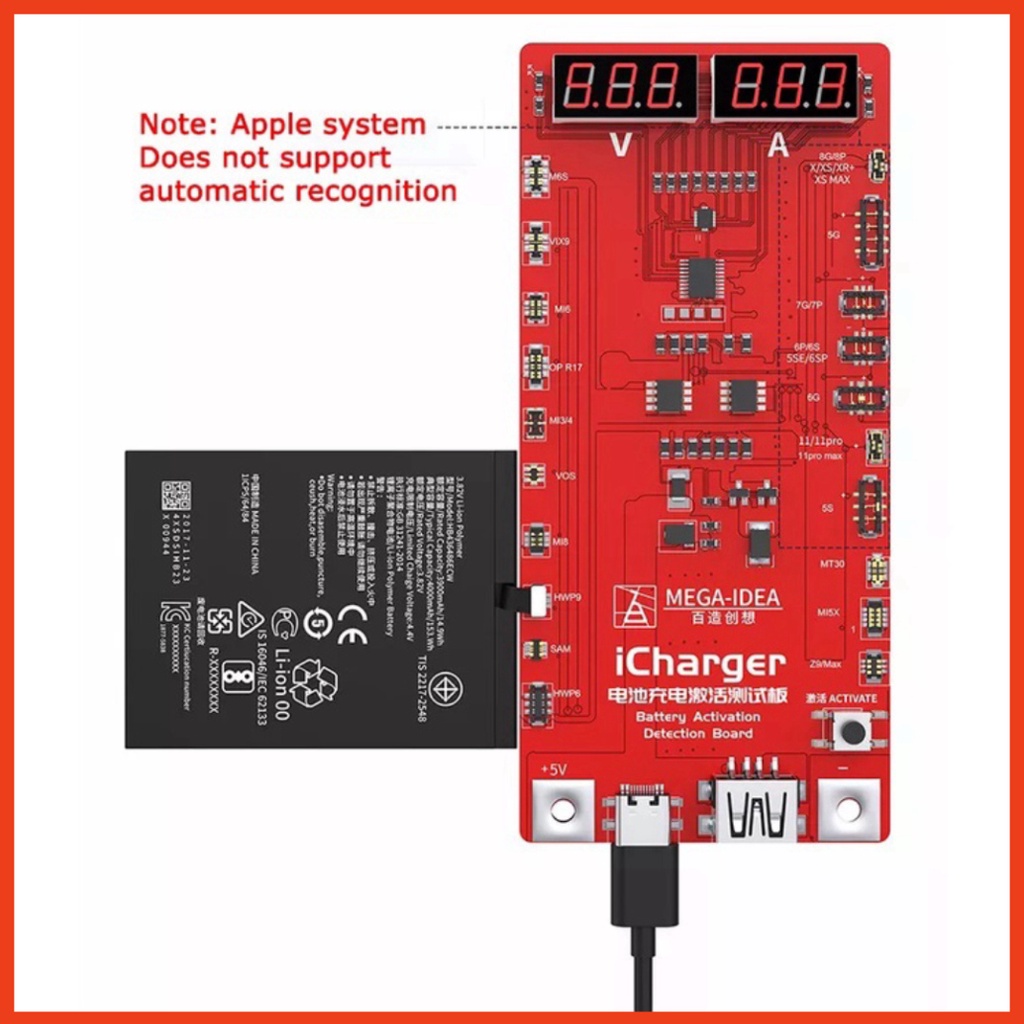 Kích pin điện thoại iP và Android hãng MEGA-INDEA