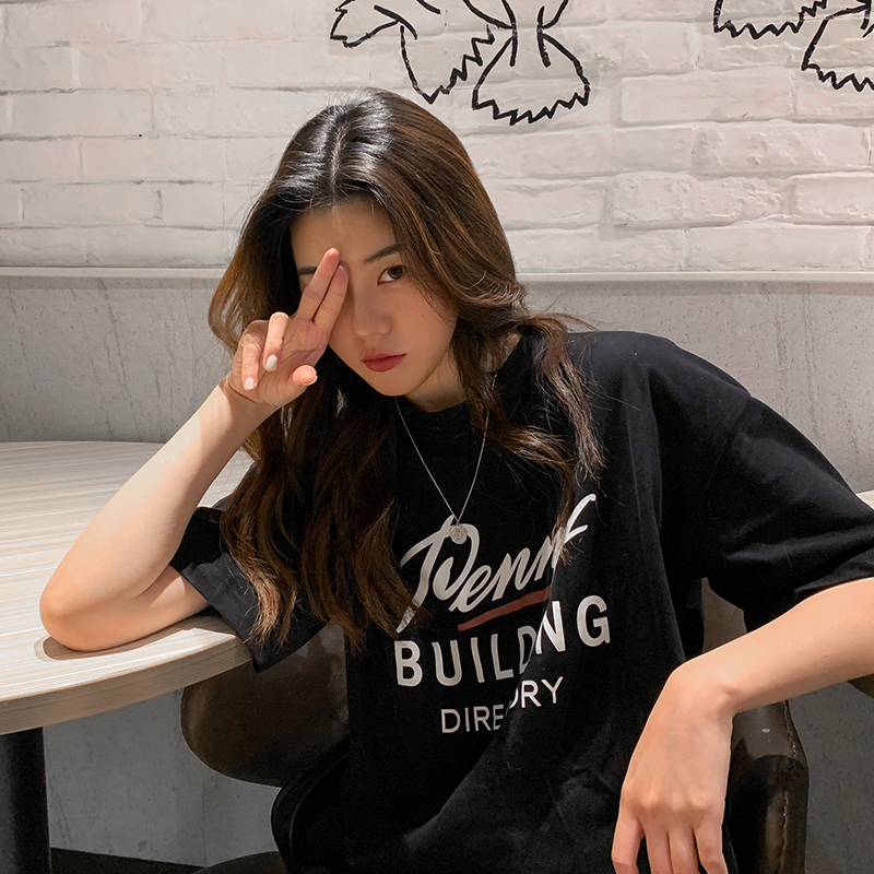 SUXI Áo Thun Cotton Oversize Tay Ngắn Cho Nữ