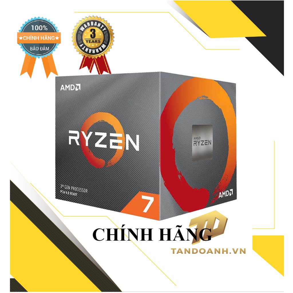 Bộ vi xử lý AMD Ryzen™ 7 3700X 8C/16T UPTO 4.4GHZ CHÍNH HÃNG