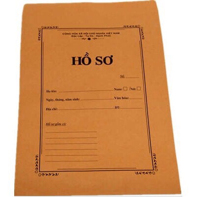 COMBO 10 BAO HỒ SƠ VÀNG/TRẮNG A4 CÓ CHỮ