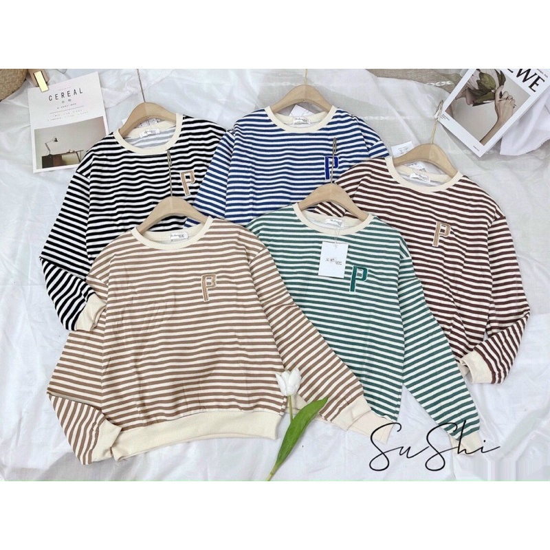 Áo phông kẻ da cá