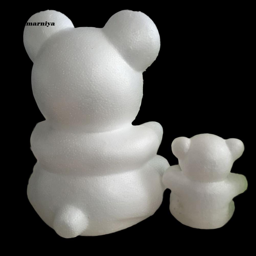 Mô hình xốp hình con gấu 20/15 cm trang trí