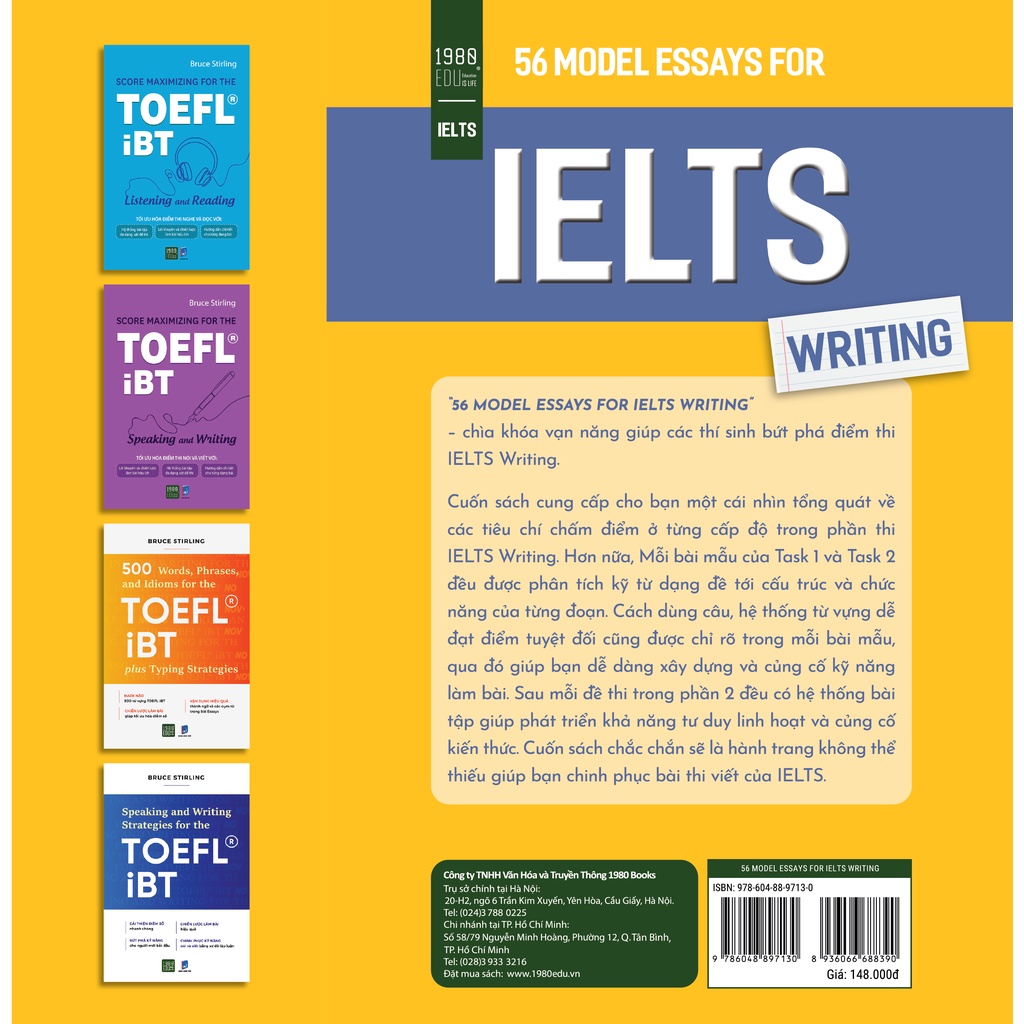 Sách - 56 Module Essays For Ielts Writing