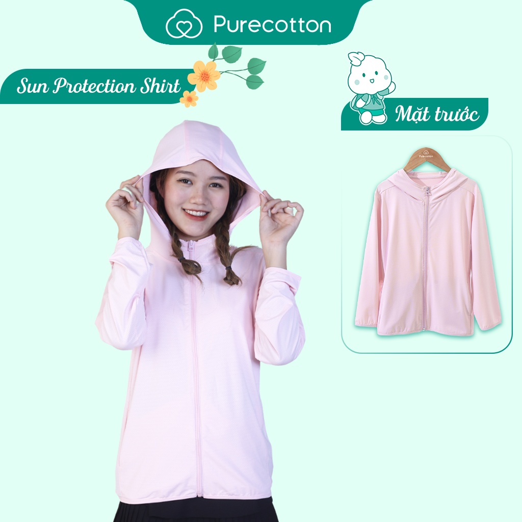 Áo chống nắng cho bé gái Purecotton chất liệu cotton cao cấp PC040