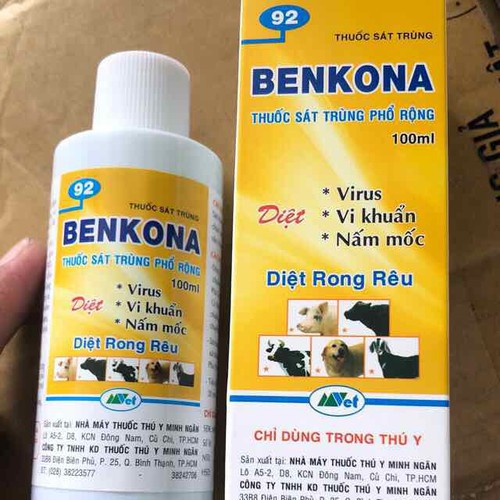 Thuốc Sát Trùng Chuồng Trại Và Vườn Hoa Lan BENKONA 100ML