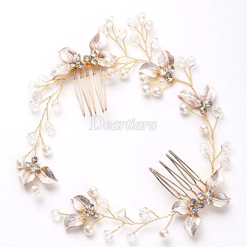 Dây Hoa Trang Trí Tóc Cho Cô Dâu