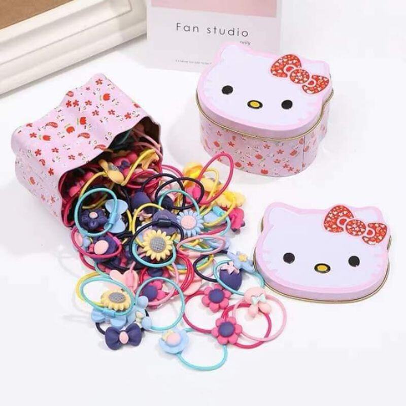 Set 20 Dây Buộc Tóc Xinh Xắn Cho Bé Gái
