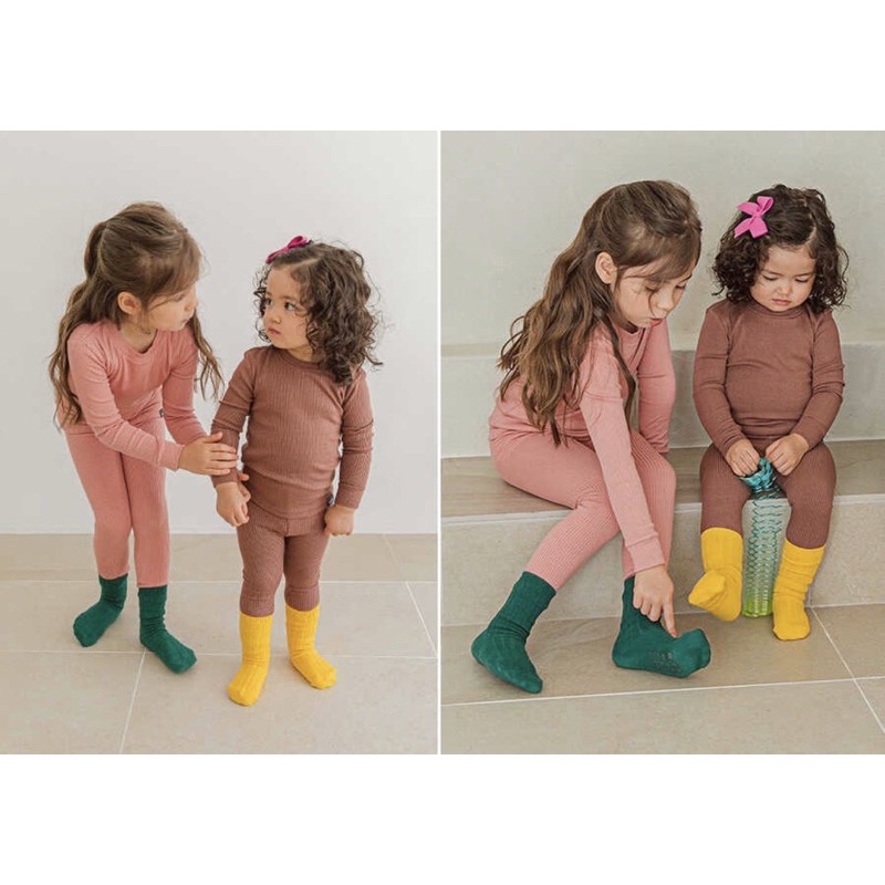 Bộ giữ nhiệt thun gân Tencel Cordii made in korea
