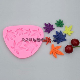 Khuôn Silicone 4D Lá Phong 6L