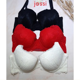 Áo lót Jossi 053 ren mút mỏng, cúp nguyên mút lỗ thoáng khí , bản 3 móc