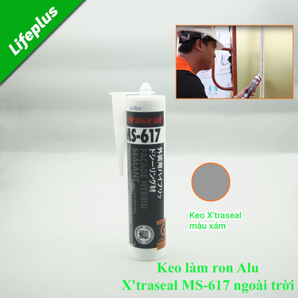 Keo làm ron, keo chà ron Alu X'traseal MS-617 ngoài trời