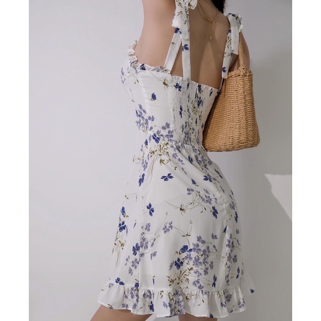 Order 15 ngày- Đầm hoa cột dây bảng to