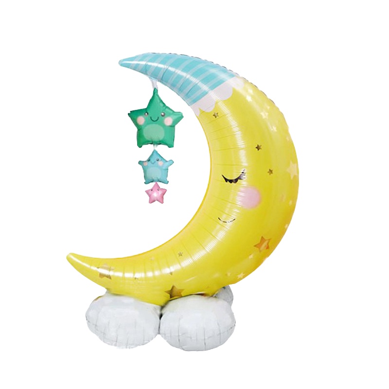 Giá Đỡ Bong Bóng Hình Bánh Trung Thu / Ngôi Sao / Mặt Trăng Dùng Trang Trí Tiệc Cưới / Sinh Nhật