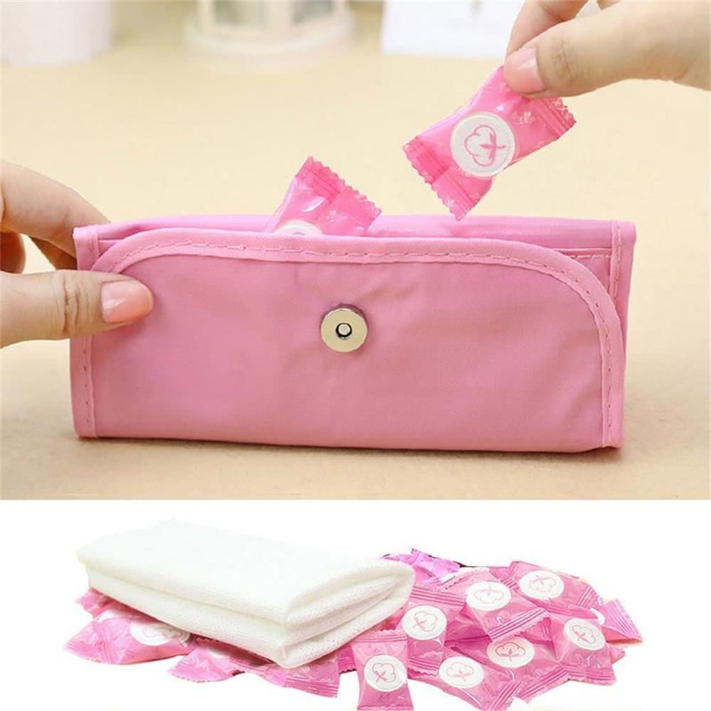 DIACHAVN Set 12 / 30 / 50 Khăn Giấy Cotton Nén Du Lịch Tiện Lợi