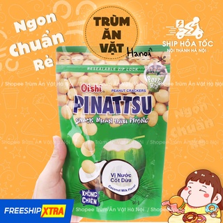 Đậu phộng snack Pinatsu Oishi nhiều vị túi zip gói 95g,  (sữa dừa, hải sản, mực, phomai) [Trùm ăn vặt Hà Nội]