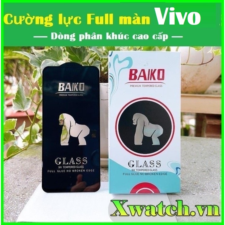 Cường lực Full màn BAIKO Vivo Y12s Y15s Y20 Y21 Y21s Y50 Y51 V15
