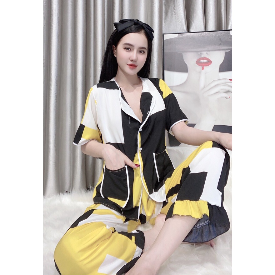 Đồ bộ mặc nhà cánh dơi hình hoa tiết siêu xinh thoáng mát