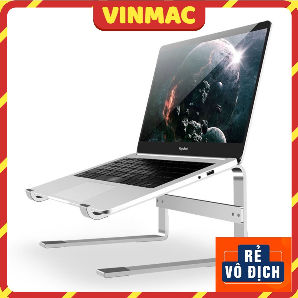 Giá đỡ để LAPTOP, MACBOOK nhôm tản nhiệt máy tính 14inch, 15.6inch, 13inch để bàn có thể tháo rời kê gọn bàn phím rời