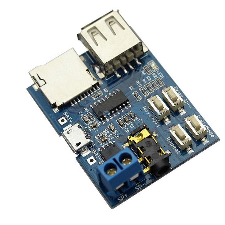Mạch phát nhạc MP3 từ thẻ nhớ + USB