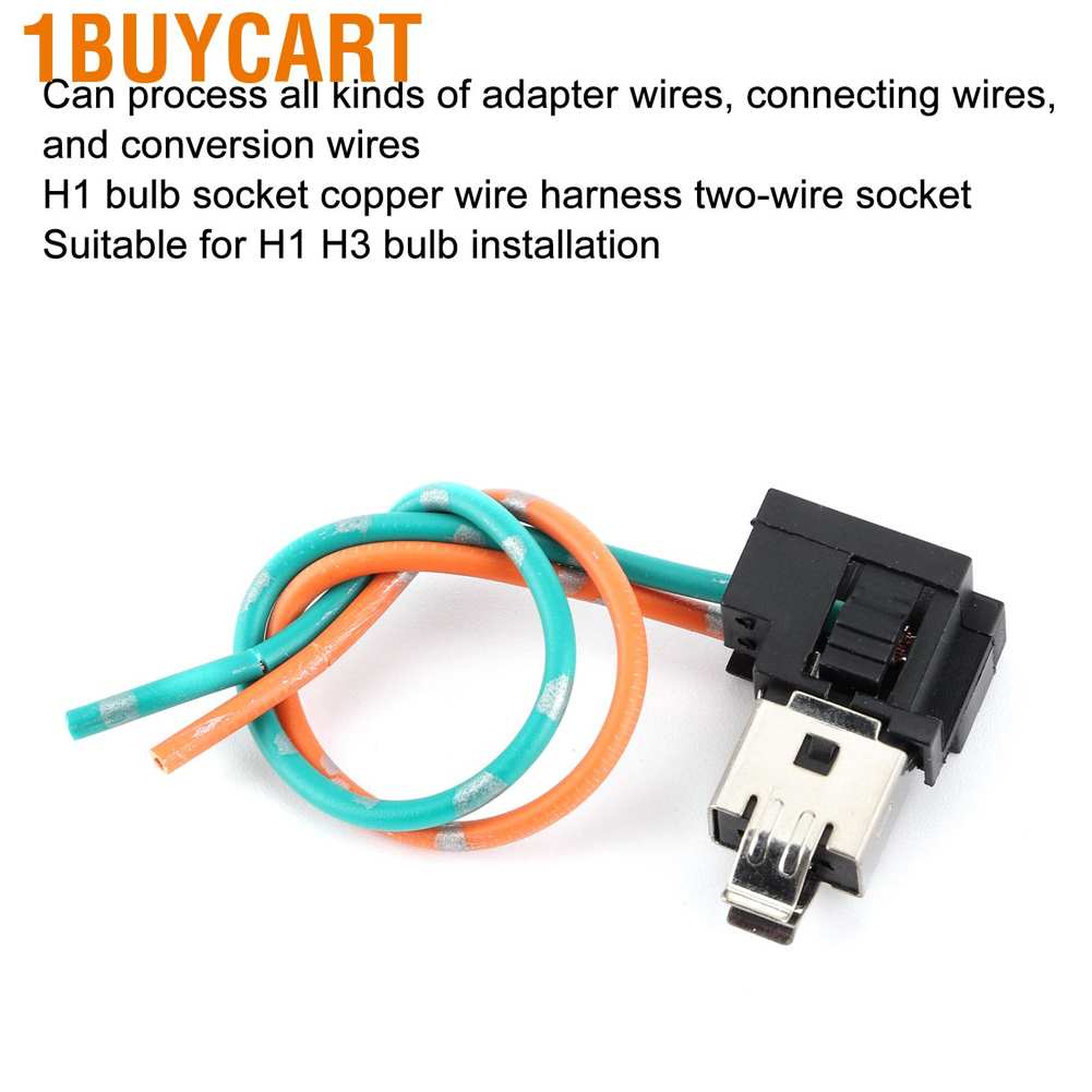 1 ổ cắm bóng đèn H1 H3 bằng đồng cho xe hơi
